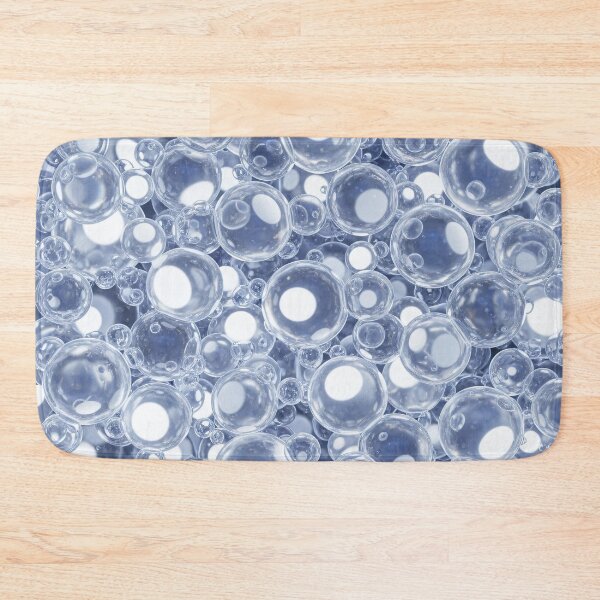 Item preview, Clear Glass Bubble Abstract Pattern | Blue Minimal Luxe Modern Art Print designed and sold by Kaleidoscope Print.