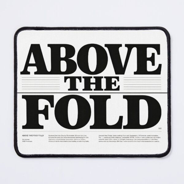 Item preview, Above the Fold — Newspaper Typography Art Print | Designer Humor Gift | Editorial Design Poster | UX Designer Wall Art | Journalist Gift | Vintage Broadsheet Aesthetic designed and sold by Abhi0.
