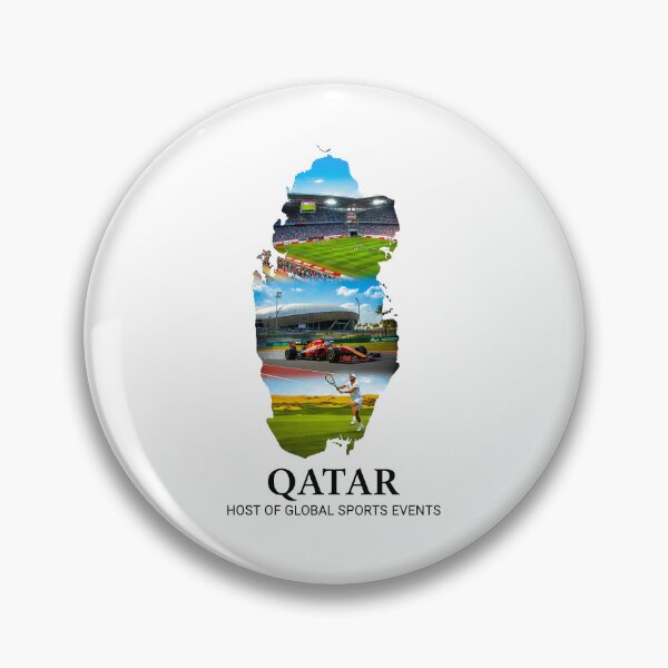 Item preview, Qatar Map Art - Global Sports Hub Stadiums & Racing Design designed and sold by AbulailArt.