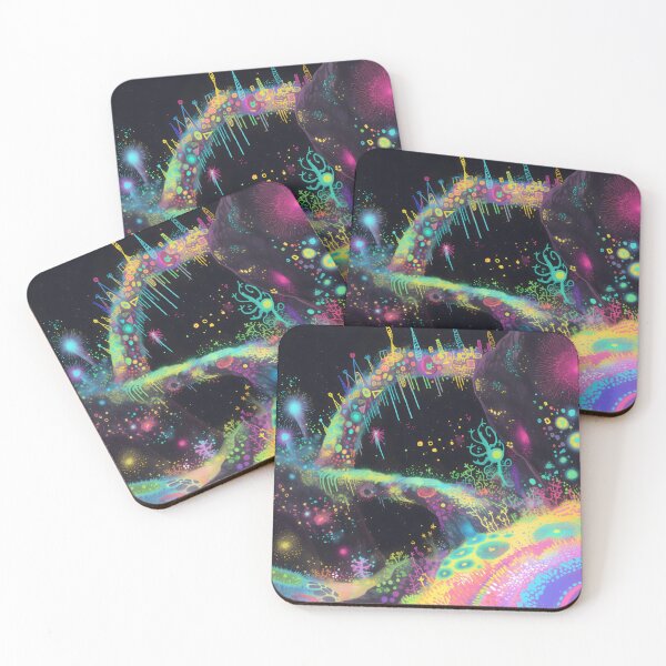 Item preview, Electric River Cosmic Fractal Alien Landscape designed and sold by LuminousFoundry.