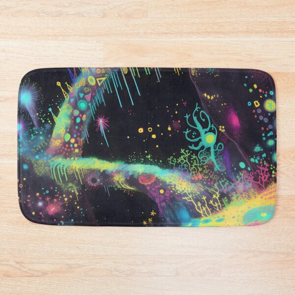 Item preview, Electric River Cosmic Fractal Alien Landscape designed and sold by LuminousFoundry.