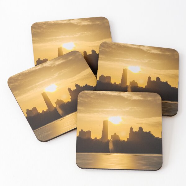 Item preview, Central Park Reservoir in the Winter Sunset designed and sold by Braden Saba.
