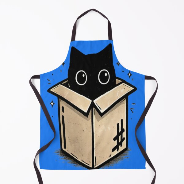 Item preview, Funny Cat In Box – If I Fits I Sits Meme Cute Black Cat Design designed and sold by CatLovers Studio.