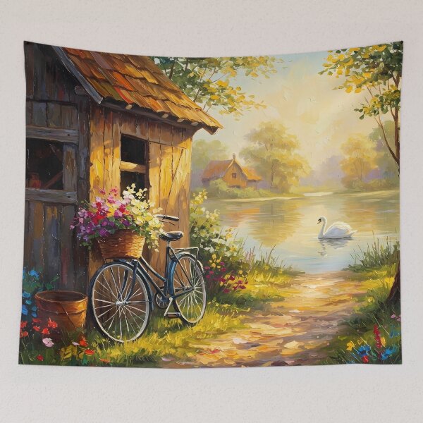 Item preview, A peaceful escape into the heart of the countryside designed and sold by Art-Inspir-AI.