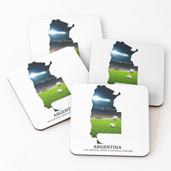 Item preview, Argentina Map Art - Football Passion & National Stadiums Design designed and sold by AbulailArt.