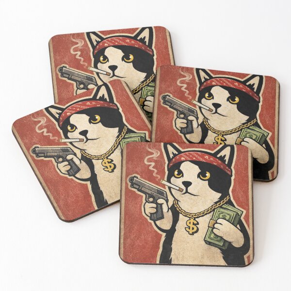 Item preview, Gangster Cat Thug Life designed and sold by rivelaxon.