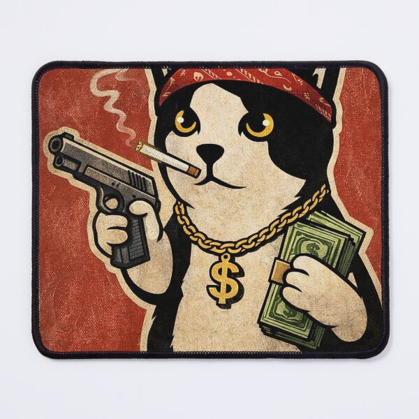 Item preview, Gangster Cat Thug Life designed and sold by rivelaxon.