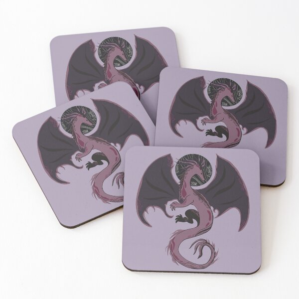 Item preview, Dark Purple Ethereal Moon Dragon - Full Moon Version designed and sold by Sophie Elaina Designs.