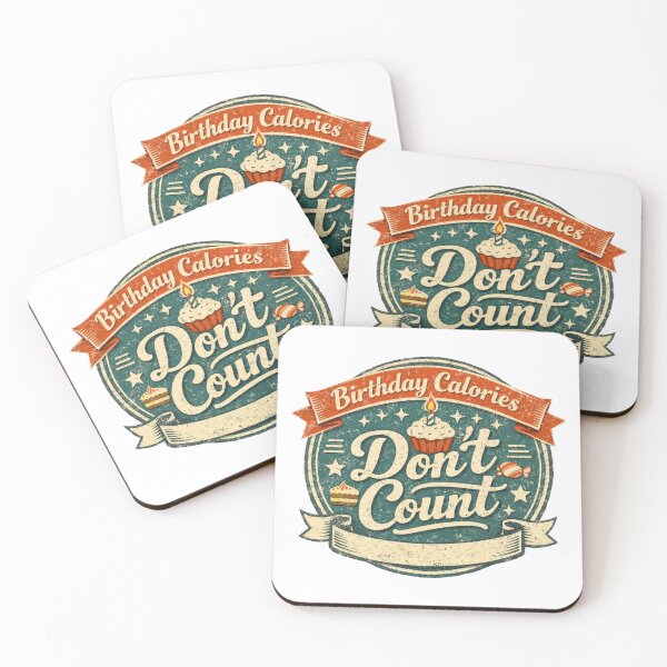 Item preview, Birthday Calories Don’t Count – Funny Birthday Food Humor Design designed and sold by rushaib.