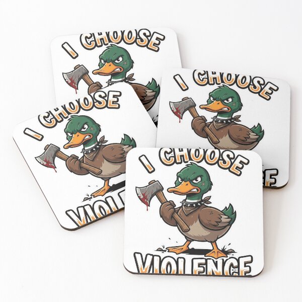 Item preview, Duck Choose Violence - Funny designed and sold by SnowballBunny.