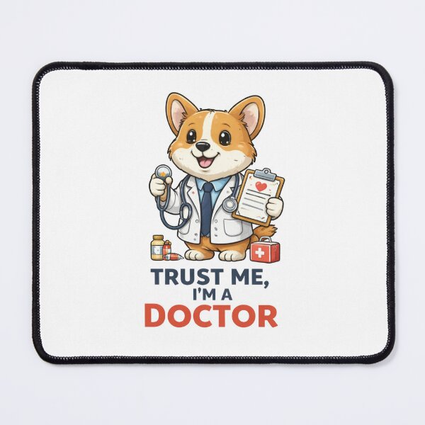 Item preview, Funny Corgi Doctor Shirt Trust Me I'm A Doctor Cute Humor designed and sold by Motivora.