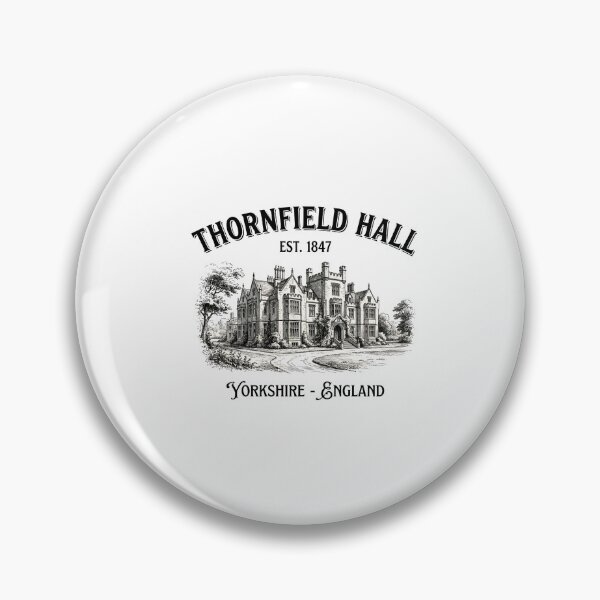 Item preview, Thornfield Hall Est 1847 Yorkshire England Jane Eyre Vintage Manor designed and sold by Fenay Designs.