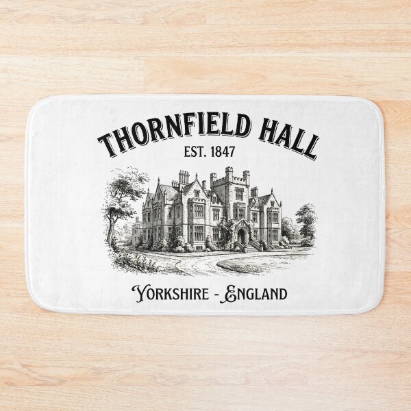 Item preview, Thornfield Hall Est 1847 Yorkshire England Jane Eyre Vintage Manor designed and sold by Fenay Designs.