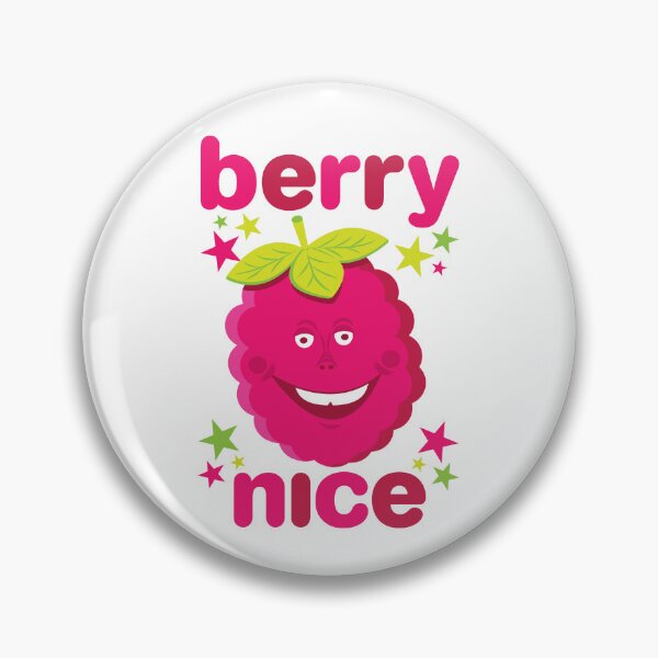 Item preview, Berry Nice Funny Raspberry Character Design – Cute Fruit Pun Gift designed and sold by Fabulosa Designs.