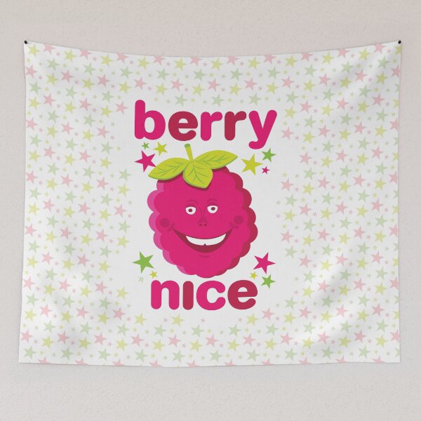 Item preview, Berry Nice Funny Raspberry Character Design – Cute Fruit Pun Gift designed and sold by Fabulosa Designs.
