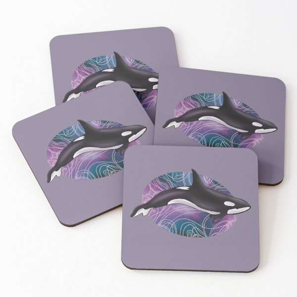 Item preview, Orca in Space - Blue Purple Nebula designed and sold by Sophie Elaina Designs.