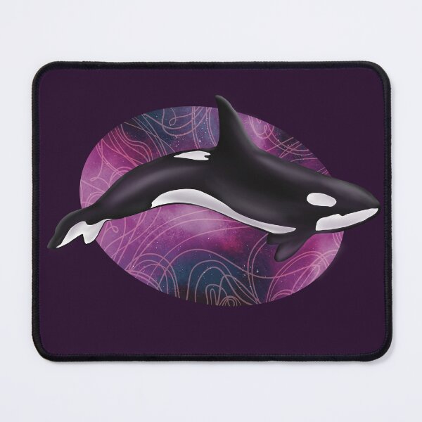 Item preview, Orca in Space - Pink and Blue Nebula designed and sold by Sophie Elaina Designs.