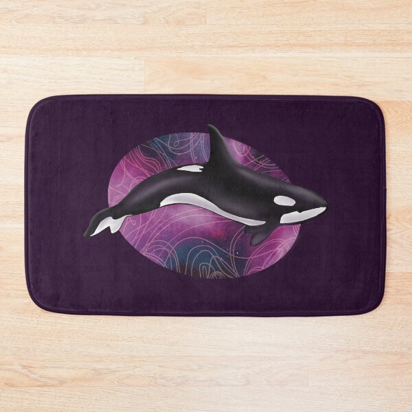 Item preview, Orca in Space - Pink and Blue Nebula designed and sold by Sophie Elaina Designs.