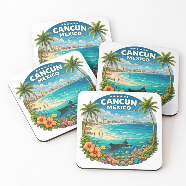 Item preview, Cancun Mexico – Retro Travel Art designed and sold by maximinano100k.