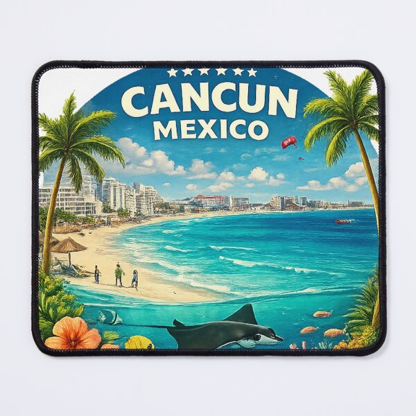Item preview, Cancun Mexico – Retro Travel Art designed and sold by maximinano100k.