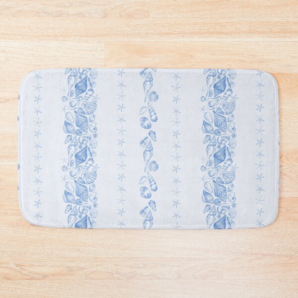 Item preview, Pastel Blue Seashell Pattern Design designed and sold by Flowersforbear.
