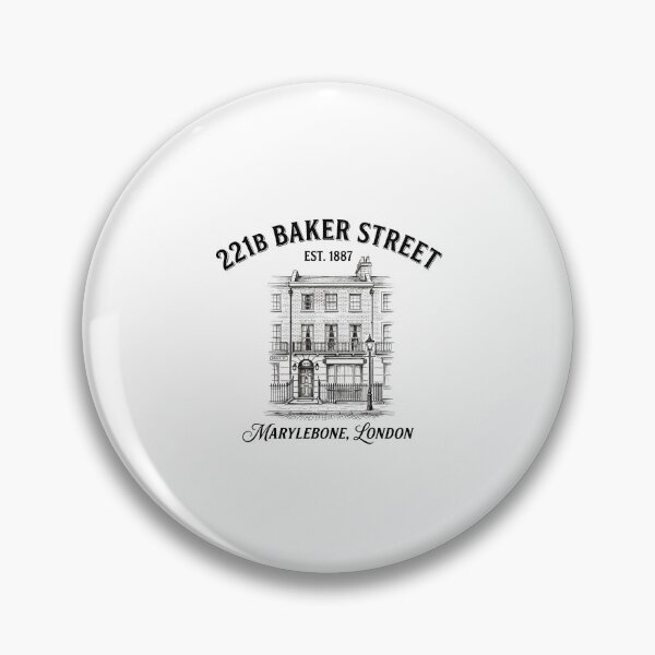 Item preview, 221B Baker Street Est 1887 Marylebone London Sherlock Holmes Vintage Manor designed and sold by Fenay Designs.