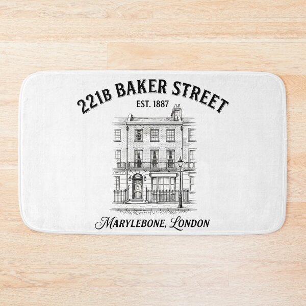 Item preview, 221B Baker Street Est 1887 Marylebone London Sherlock Holmes Vintage Manor designed and sold by Fenay Designs.