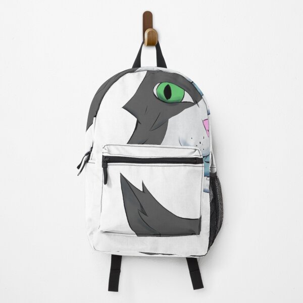 Item preview, Cartoon Cat Proudly Holding Its Blue Fish Catch designed and sold by Goiabada_De_Banana.