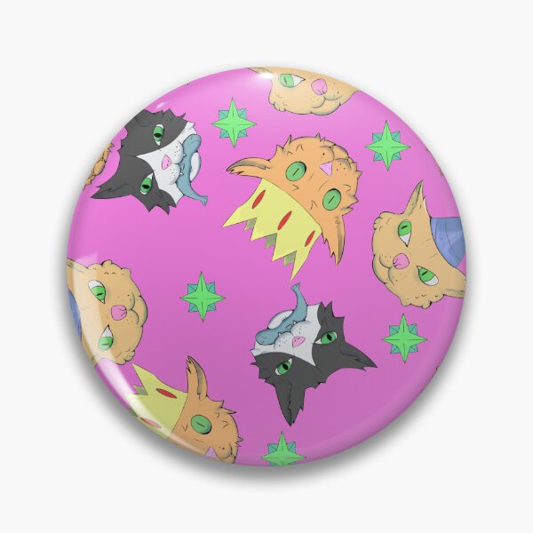 Item preview, Cartoon Cat Collage with Party Hats, Crowns and Fish designed and sold by Goiabada_De_Banana.