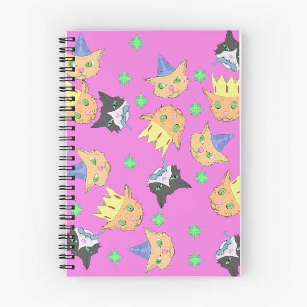 Item preview, Cartoon Cat Collage with Party Hats, Crowns and Fish designed and sold by Goiabada_De_Banana.