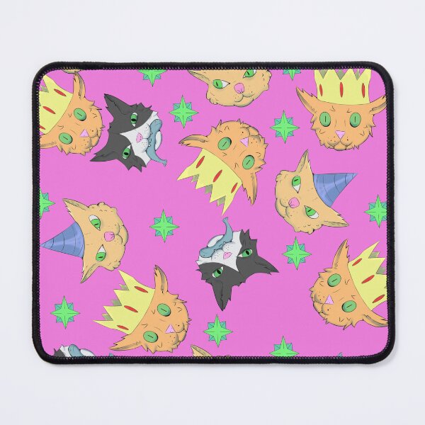 Item preview, Cartoon Cat Collage with Party Hats, Crowns and Fish designed and sold by Goiabada_De_Banana.