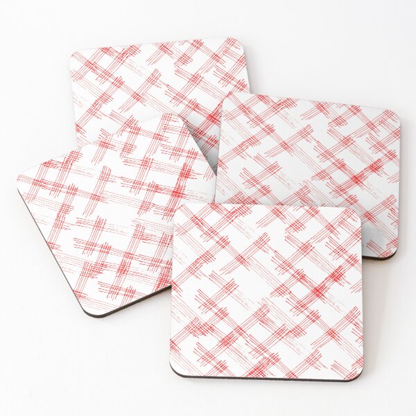 Item preview, Geometric criss-cross pattern of intersecting red lines on a clean white background. designed and sold by Giree07.