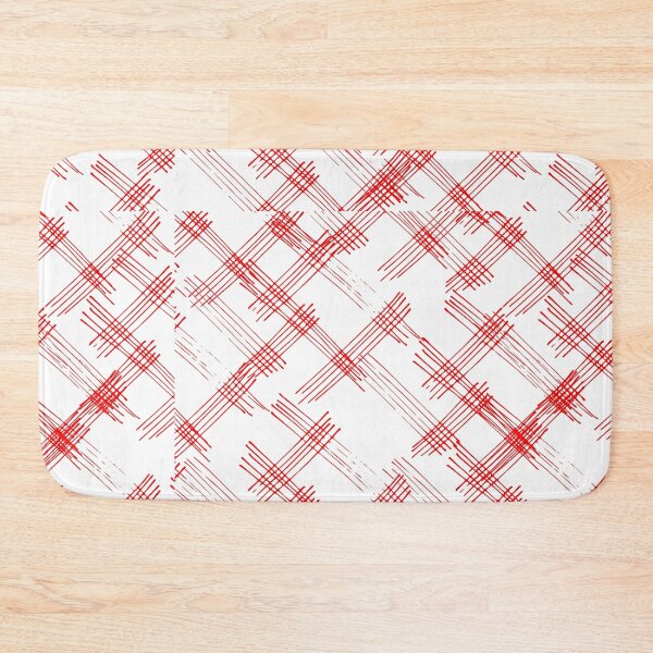 Item preview, Geometric criss-cross pattern of intersecting red lines on a clean white background. designed and sold by Giree07.
