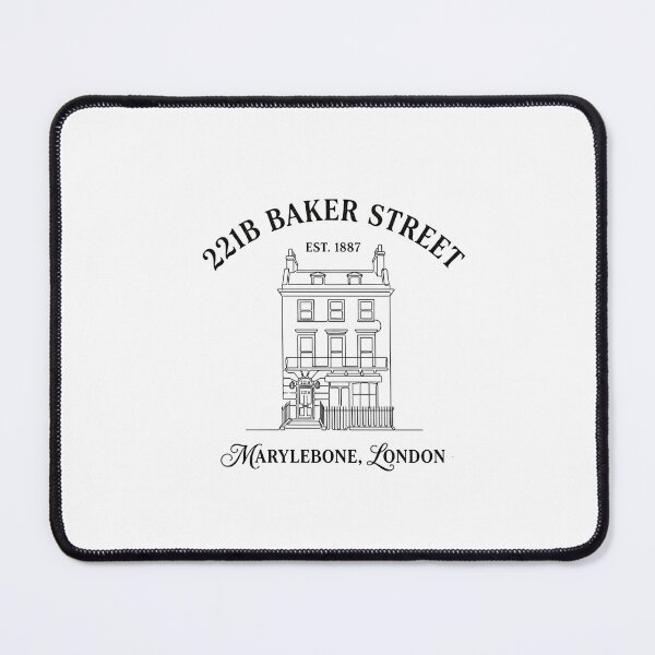 Item preview, 221B Baker Street Est 1887 Marylebone London Sherlock Holmes Minimalist Line Art designed and sold by Fenay Designs.