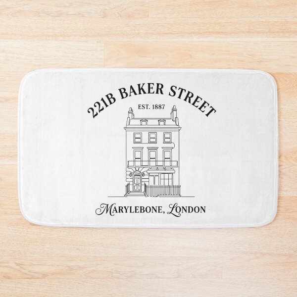 Item preview, 221B Baker Street Est 1887 Marylebone London Sherlock Holmes Minimalist Line Art designed and sold by Fenay Designs.