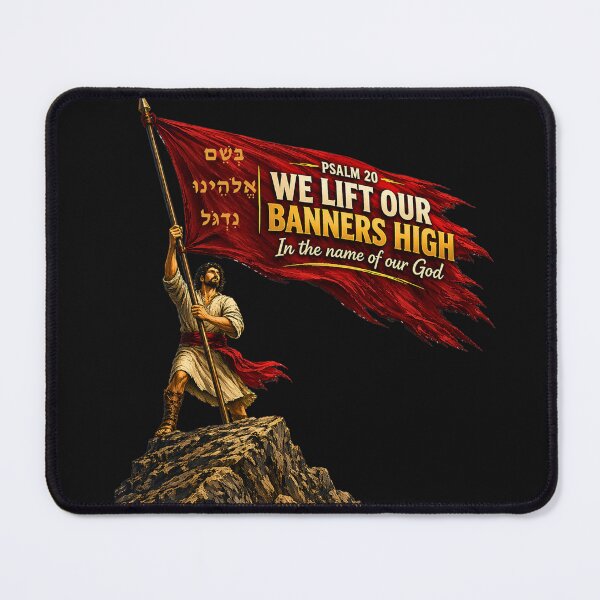 Item preview, Psalm 20 Faith Banner Shirt - We Lift Our Banners High designed and sold by Dexters Inspiring Creations.