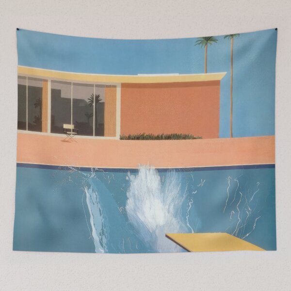 Item preview, David Hockney - David Hockney - David Hockney (47) - Vibrant California Pool – Pop Art Print Inspired by David Hockney designed and sold by KirstenShShop.