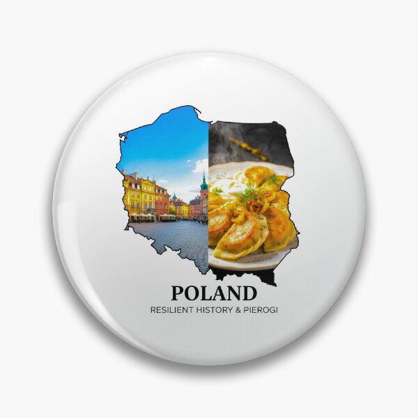 Item preview, Poland Map Art - Resilient History & Pierogi Food Design designed and sold by AbulailArt.