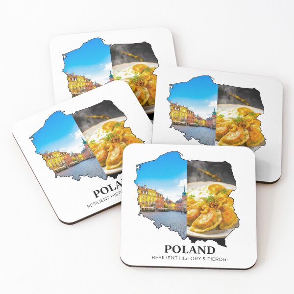 Item preview, Poland Map Art - Resilient History & Pierogi Food Design designed and sold by AbulailArt.