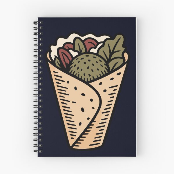 Item preview, Falafel Wrap - Vegan Lunch and Picnic Food designed and sold by GreenSlate.