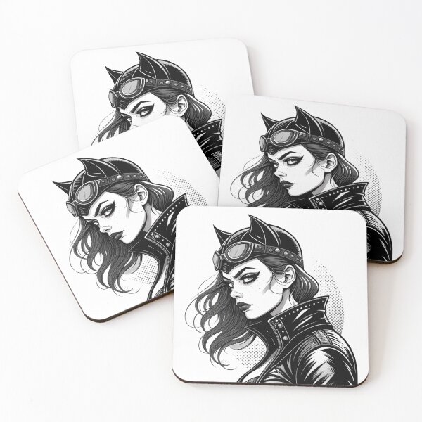 Item preview,  Cat Lady in Leather designed and sold by Fadi Alyaldani.