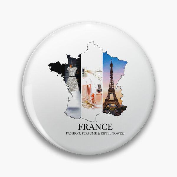 Item preview, France Map Art - Fashion, Perfume & Eiffel Tower Paris Design designed and sold by AbulailArt.