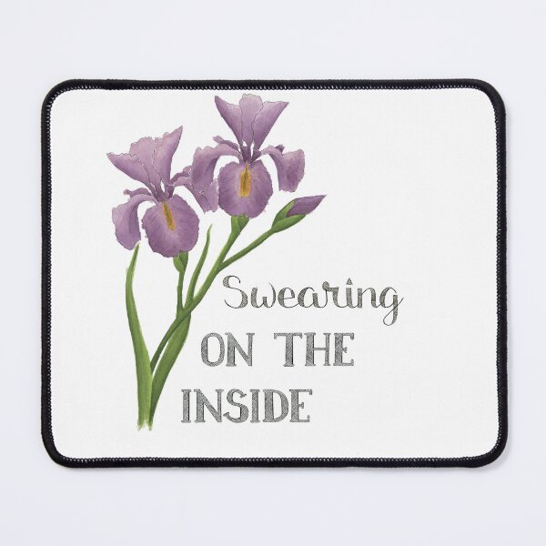 Item preview, Swearing on the Inside Purple Iris Flowers designed and sold by NaughtyFlorals.