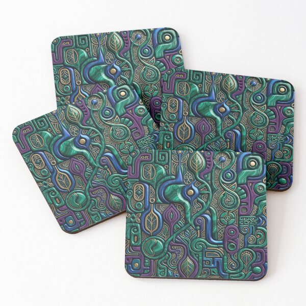 Item preview, Royal Amethyst Abstract 3D Gemstone Pattern designed and sold by dreephic22.