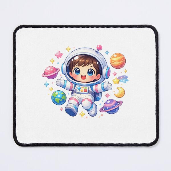 Item preview, Cute Cartoon Child Floating in Space - Pastel Galaxy Sticker Design designed and sold by MKreative Studio.