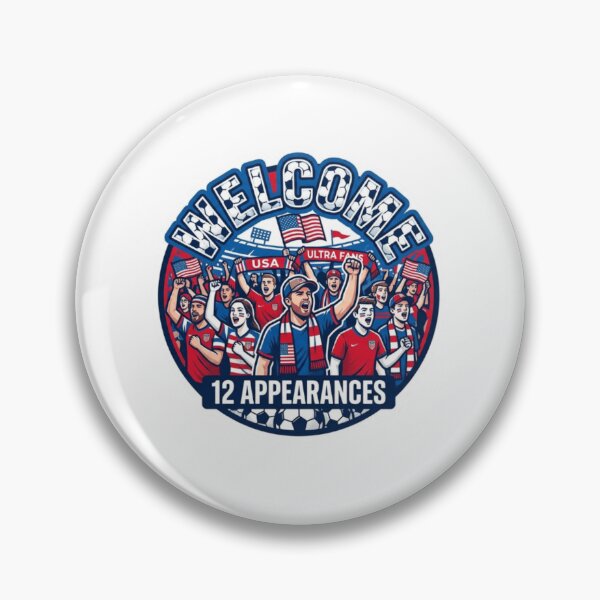 Item preview, USA Soccer Fans Sticker Welcome 12 Appearances designed and sold by Imaginarium of Chaos falcon88 .