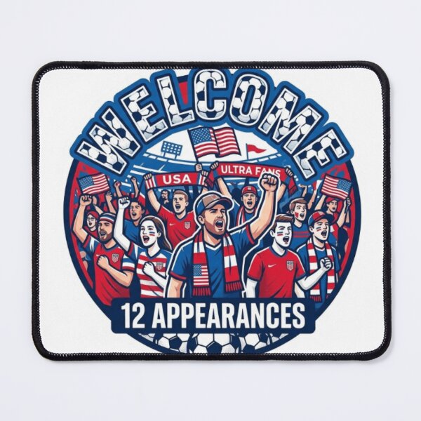 Item preview, USA Soccer Fans Sticker Welcome 12 Appearances designed and sold by Imaginarium of Chaos falcon88 .