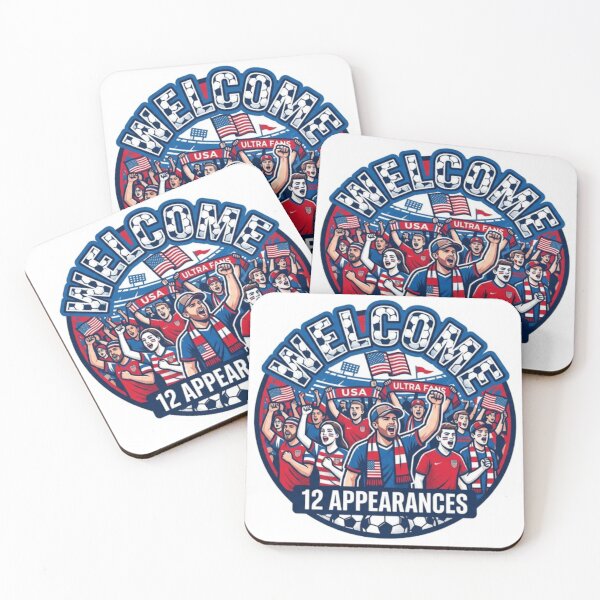 Item preview, USA Soccer Fans Sticker Welcome 12 Appearances designed and sold by Imaginarium of Chaos falcon88 .