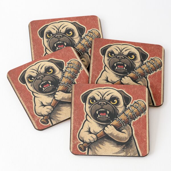 Item preview, Angry Dog with Bat designed and sold by rivelaxon.