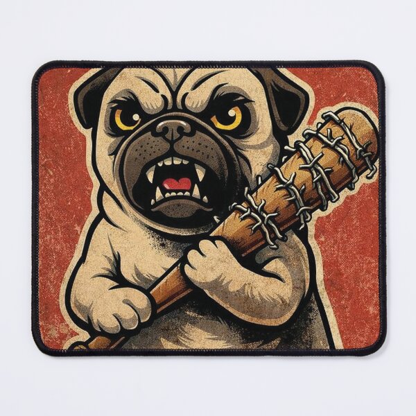 Item preview, Angry Dog with Bat designed and sold by rivelaxon.